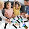 60Pcs Sea World Animals Scratch Bookmarks for Kids DIY Under The Sea Magic Art Rainbow Color Paper Craft Kit Summer